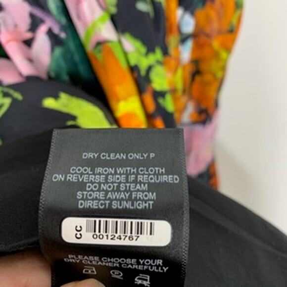 Aje Gabrielle Plunge Mini Dress Floral Womens New Size 4 - Picture 10 of 16